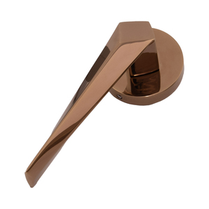 Ensemble de poignées de porte à mortaise de luxe en laiton massif, avec roseau rond en acier inoxydable finition PVD mat, Or rose, Or, AB, Noir mat, et ensemble de quincaillerie de serrure à levier intérieur - Product Image 4