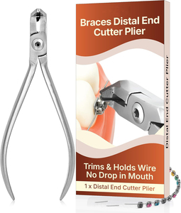 Pince coupante distale orthodontique – Pour maintenir et couper les fils durs et souples – Coupe-fil professionnel pour appareils dentaires – Inserts en carbure de tungstène - Product Image 2