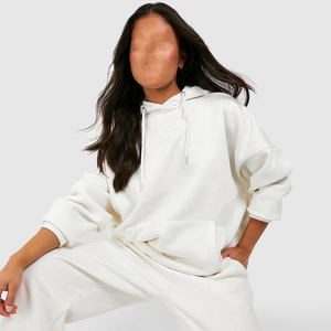 ชุดวอร์มผู้หญิงแบบมีฮู้ดสีพื้นเรียบง่ายขายดีที่สุดปี 2026 ชุดออกกำลังกายกลางแจ้ง ชุดจ็อกกิ้ง ขายส่ง MOQ ต่ำ - Product Image 5