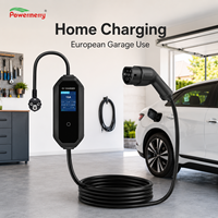 Chargeur EV portable 3,5 kW 16A Mode 2 230Vac IP67 avec protection contre les fuites RCD, écran LCD et courant réglable pour usage domestique