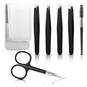 Eyebrow Tweezer Kit Precision Tweezer Set Stainless Steel Eyebrow Tweezers Beauty Grooming Set Face Grooming <b>Tools</b> - Product Image 1