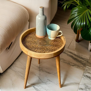 Mesa de centro esmaltada de madera de diseño de alta calidad, muebles de sala de estar de calidad perfecta con elegante tapa de madera Fabricante por FWE - Product Image 4