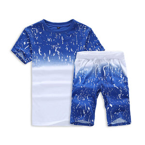 Custom Logo Men T Shirt & Shorts Reasonable Price Premium Quality Casual Men T Shirt & Shorts - Product Image 1