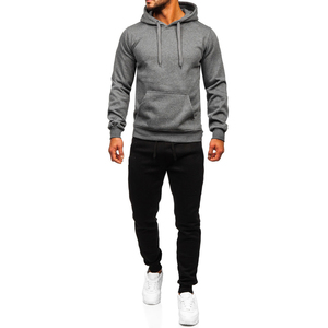 Survêtement pour homme de haute qualité 100% coton, impression de logo personnalisée, jogging pour homme, ensemble de survêtement d'hiver personnalisé en deux pièces - Product Image 1