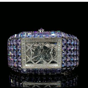 Reloj de Moda con Diamantes Cultivados en Laboratorio, Reloj con Diamantes Incoloros para Hombre, Mejor Calidad, Precio al por Mayor - Product Image 6