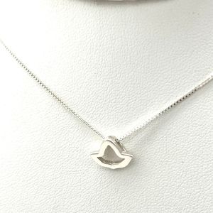 Collar de Plata al por Mayor con Diseño de Hoja de Hiedra Pequeña y Delicada para Mujer, Joyería Minimalista Elegante, Accesorios de Moda - Product Image 1