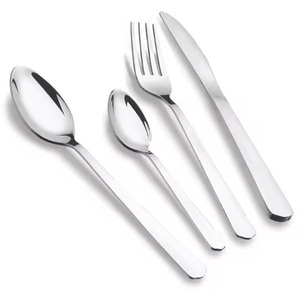 Ensemble de couverts en métal moderne, cuillère, fourchette, couteau, vaisselle pour hôtel, banquet et décoration de table à domicile - Product Image 3