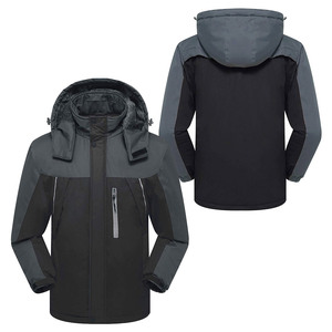 Vêtement de sport personnalisé coupe-vent et résistant aux acides, à col montant zippé, en toile, à capuche, pour l'aventure en plein air, la randonnée, le trekking en montagne, softshell - Product Image 2