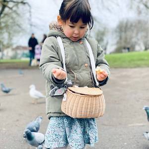 Eco-friendly Rattan School Bags for <b>Kids</b> Competitive Price Boho Wicker Natural <b>Kid</b> School <b>Backpack</b> - Product Image 6