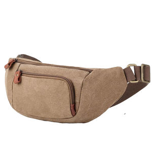 Bolso de Cintura Vintage Estilo Streetwear, Riñonera Ajustable Ligera con Bolsillo con Cremallera, de Lona para Hombre y Mujer, Ideal para Viajes y Actividades al Aire Libre - Product Image 4
