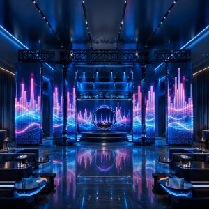 ระบบเปิด-ปิดจอ LED อัตโนมัติอัจฉริยะ ทำงานราบรื่น สำหรับเวทีคอนเสิร์ต พร้อมอุปกรณ์เคลื่อนย้ายจอ LED - Product Image 1