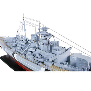 Modelo de Barco Bismarck de Madera Hecho a Mano, Decoración Náutica de Vietnam para Hoteles, Oficinas, Hogares y Regalos - Contacto para Venta al por Mayor - Product Image 4