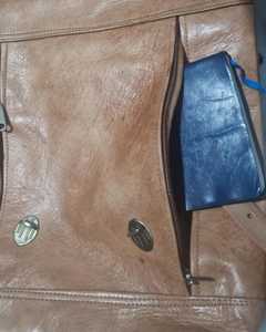 Functional Leather <b>Roll</b> Top Rucksack Multiple Compartments Laptop Bag For Wholesale Distributors LTBP-0229 - Product Image 2