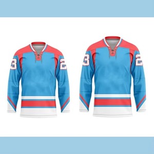 Jersey de Hockey sobre Hielo al Por Mayor, Diseño Personalizado, Uniforme de Hockey sobre Hielo Sublimado, Jersey de Hockey sobre Hielo Personalizado, Transpirable, a la Moda 2026 - Product Image 2