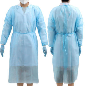 Vêtement médical non tissé imperméable en gros avec manches longues - Product Image 3