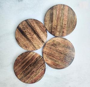 Custom Logo Natural <b>Wooden</b> Tea Coaster Personalized Breakfast drink Coaster Set Tableware Mats & Pads <b>Placemat</b> At Best Price - Product Image 1