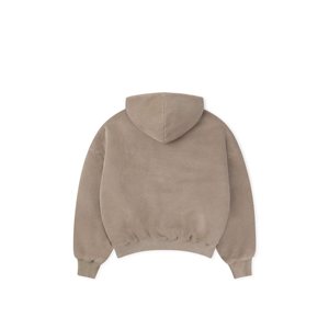 Sudadera con Capucha Extra Grande para Hombre, Color Sólido, Felpa, Informal, Corte Regular, para Otoño - Product Image 2