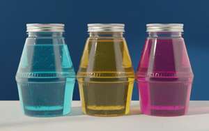 Botella Transparente de PET de 500 ml para Bebidas Lácteas Binggrae, Forma Cilíndrica, Tapa de Rosca, Orificio para Pajita, Impresión Digital y Serigrafía - Product Image 3