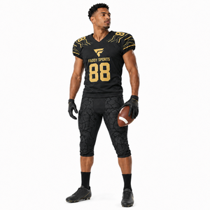 Custom American Football Uniform Set Professional Sublimated Jersey and Pants Youth Adult Men's Training Wear Breathable Apparel - Product Image 4