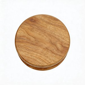 Offre Spéciale : Table d'Appoint, Chaise, Pouf et Tabourets en Bois Suar, de Style Moderne et Antique, de Petite et Moyenne Taille, avec Piétement Tambour, pour Salon, Chambre, Salle de Bain et Terrasse - Product Image 6