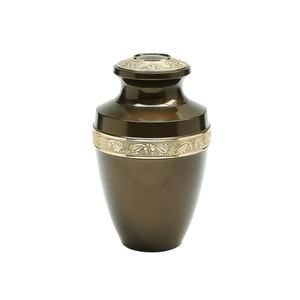 โกศใส่ศพทำจากทองเหลืองมีคุณภาพสูงสำหรับเก็บโกศใส่รูปใบไม้ - Product Image 1