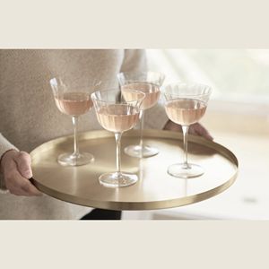 Plateau de service en acier inoxydable, finition dorée de luxe, plateau rond pour servir les aliments, pour hôtel, restaurant, traiteur, banquet, buffet, fournisseur - Product Image 4