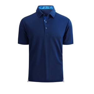 Polo de golf uni personnalisé avec logo brodé, tendance promotionnelle, qualité supérieure - Product Image 1