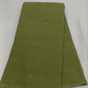 Tela de Algodón Puro Hakoba con Bordado Calado, 95 GSM, 44 Pulgadas de Ancho, Material Elegante con Ojales para Ropa Étnica de Verano de Boutique - Product Image 1