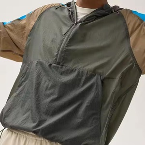 Chaqueta Cortavientos Impermeable Transpirable de Secado Rápido Ligera Informal Personalizada para Hombre con Cierre de Cremallera para Gimnasio, Deportes al Aire Libre e Informales - Product Image 4