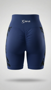 กางเกงขาสั้นออกกำลังกายสำหรับผู้หญิง ยี่ห้อ Yoga กระชับสัดส่วน ยกกระชับสะโพก ทรง Biker เอวสูง ผ้ารัดรูป ระบายอากาศได้ดี เหมาะสำหรับฟิตเนส เล่นกีฬา และสวมใส่ลำลอง - Product Image 5