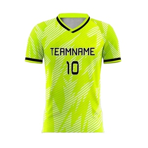 Camisetas de Fútbol al Por Mayor de Secado Rápido, Cuello Redondo, Transpirables, 100% Poliéster, Impresión Digital, Ligeras, Manga Corta, Logotipo Personalizado - Product Image 3