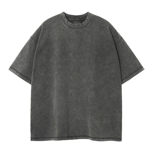 Fabricant de T-shirts pour hommes en coton 100% lourd, surdimensionnés, à séchage rapide, avec broderie personnalisée et effet délavé à l'acide - Product Image 5