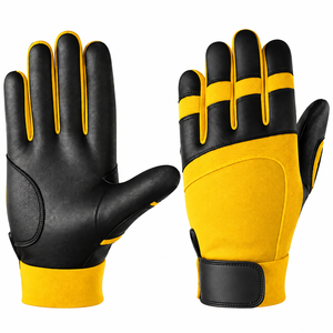 Guantes de Bateo de Béisbol y Sóftbol de Piel de Oveja con Puño Corto, Guantes Profesionales de Bateo de Béisbol - Product Image 1