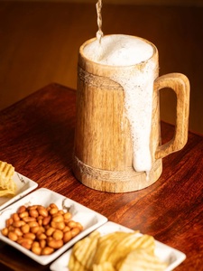 Taza de Cerveza y Café de Madera Hecha a Mano, Taza para Beber de Madera Natural, Regalos Rústicos, Venta al Por Mayor, OEM, Personalizada - Product Image 3