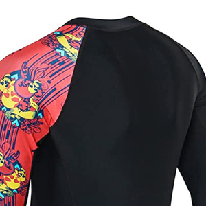 Men's Compression Rash Guard Long Sleeve UV Protection <b>Athletic</b> Performance Shirt for Gym, Surfing, MMA & BJJ Rash Guard - Product Image 6