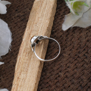 Wholesale Shree Jaipur <b>Silver</b> 925 Sterling <b>Silver</b> Amethyst Vintage Spiral Swirl Gemstone Rope Bezel <b>Boho</b> Statement <b>Ring</b> Unisex - Product Image 5