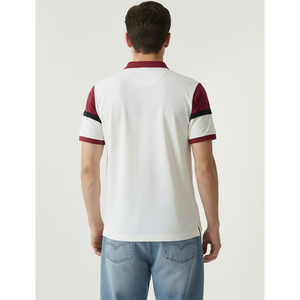 Men's Color Blocked <b>Polo</b> T Shirt Short Sleeve Knitted Breathable Casual Custom Golf Shirts Breathable Wholesale Slim Fit <b>Sport</b> - Product Image 3