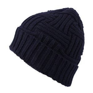 Unisex Knitted <b>Beanie</b> Hat 100% Cotton Solid Color Winter Warm Casual Ribbed Design Dark <b>Brown</b> - Product Image 5