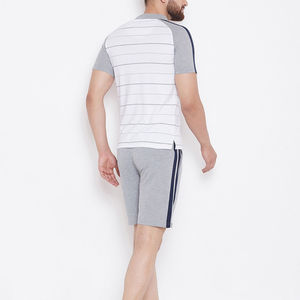 Conjunto Deportivo de Verano para Hombre, Personalizado OEM, Corte Ajustado, Secado Rápido, Transpirable, 100% Algodón, Camiseta Polo de Manga Corta y Pantalones Cortos para Correr - Product Image 5