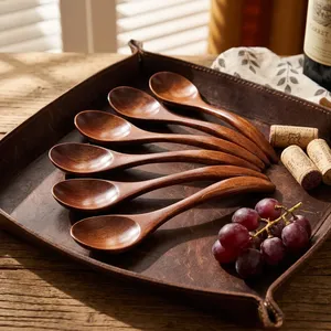 Hotel Cutlery Flatware Set Spoon Fork Dessert Ware Wooden <b>Mirror</b> Finish Eco-Friendly <b>Star</b> Crafts India Uttar Pradesh New Salad - Product Image 5