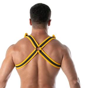 Harnais complet Spartacus noir pour homme, harnais de poitrine en similicuir, dentelle respirante, respectueux de l'environnement, ajustement réglable - Product Image 5