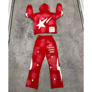 Conjuntos de Dos Piezas Personalizados: Sudaderas con Cremallera Completa y Pantalones Acampanados, Chándal Oversize para Hombre, Ropa Deportiva para Entrenamiento y Jogging - Product Image 4