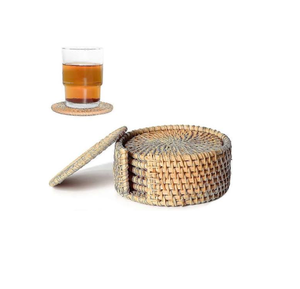 Best Quality Rattan Design <b>Round</b> <b>Mats</b> & Pad Table Decoration Wedding Rattan Coasters Latest Design Bohemian Style <b>Mats</b> & Pads - Product Image 3