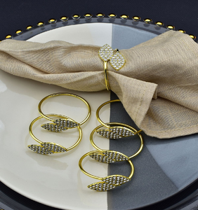 Hermosos anillos de servilleta con diseño de girasol dorado para una experiencia gastronómica brillante y alegre. Disponible a precios de mayorista. - Product Image 5