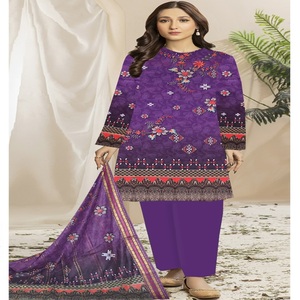 Pakistani Salwar Kameez Party Wears Lawn Trajes de 3 piezas para mujeres hermosos diseños Daily Wears by AF Fashion Vol 6 Ready Made - Product Image 4