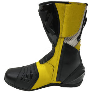 Botas de Motociclismo de Diseño Personalizado para Adultos, de Cuero Genuino, Altura hasta la Rodilla, Fabricadas Directamente, con Suela de Goma PU, para Invierno - Product Image 4