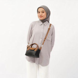 Women's High Quality ZALINE BAG Suede Brown Custom PU Leather Luxury Design Single <b>Strap</b> Lock Closure <b>Shoulder</b> Tote Bag Daily - Product Image 6