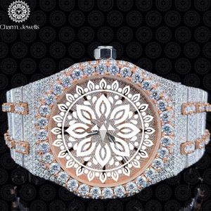 Reloj de Lujo para Hombre Charm_Jewells, con Bisel de Diamantes de Acero Inoxidable, Movimiento Mecánico Analógico, Caja de 40 mm, Resistente al Agua hasta 10 Bares - Product Image 1