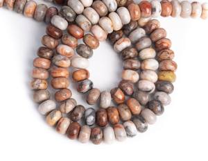 ลูกปัดหินอาเกตสีแดงธรรมชาติทรงรอนเดลล์ สำหรับทำเครื่องประดับ สร้อยข้อมือ สร้อยคอ งานฝีมือ DIY - Product Image 4