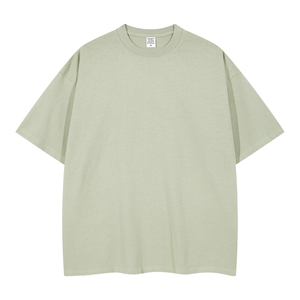 OEM 2026 Plain t <b>Shirt</b> Custom Blank Streetwear High Quality Short Sleeve Drop Shoulder Distressed <b>Patchwork</b> Fashion Tshirts - Product Image 6